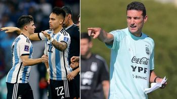 Lionel Scaloni se animó a elegir entre Julián Álvarez y Lautaro Martínez. Lionel Scaloni se animó a elegir entre Julián Álvarez y Lautaro Martínez.
