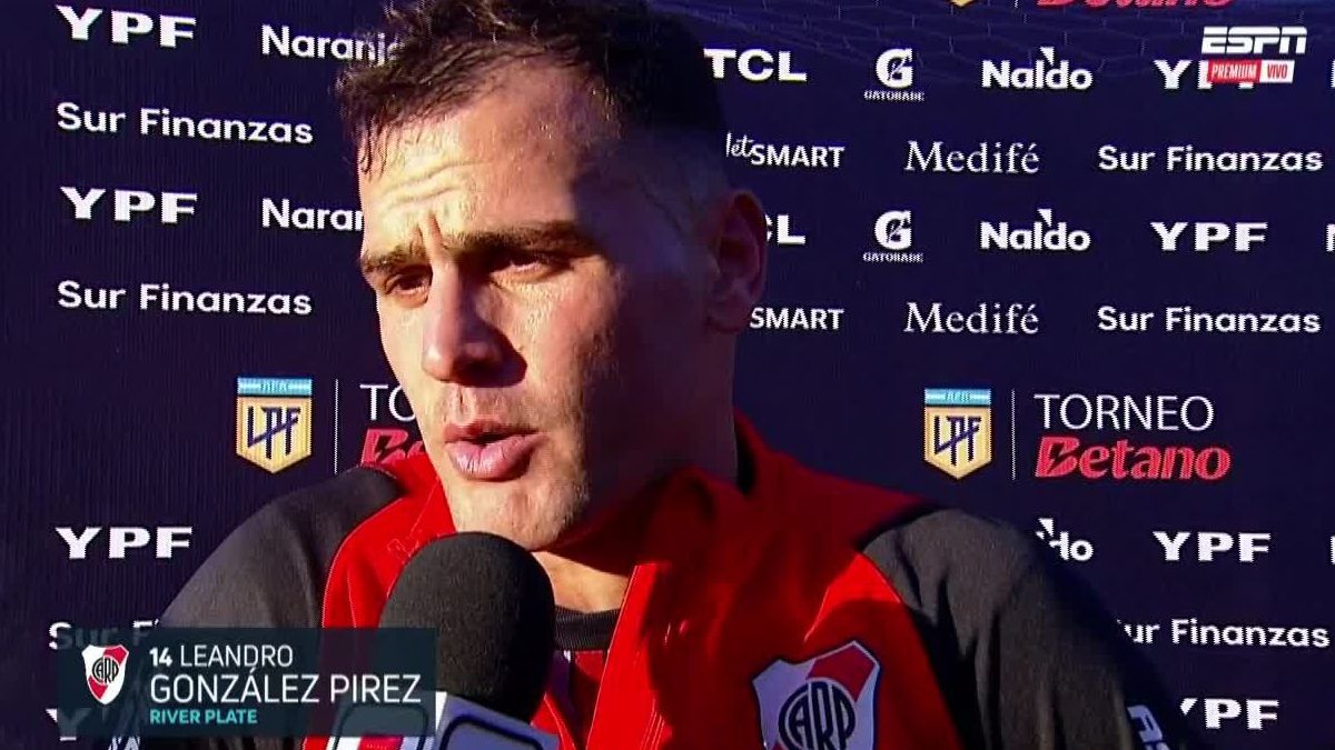 Leandro González Pirez y las excusas de River: El pasto estaba seco