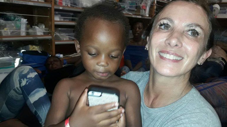 Fernanda Barral estuvo dos semanas como médica voluntaria.&nbsp;