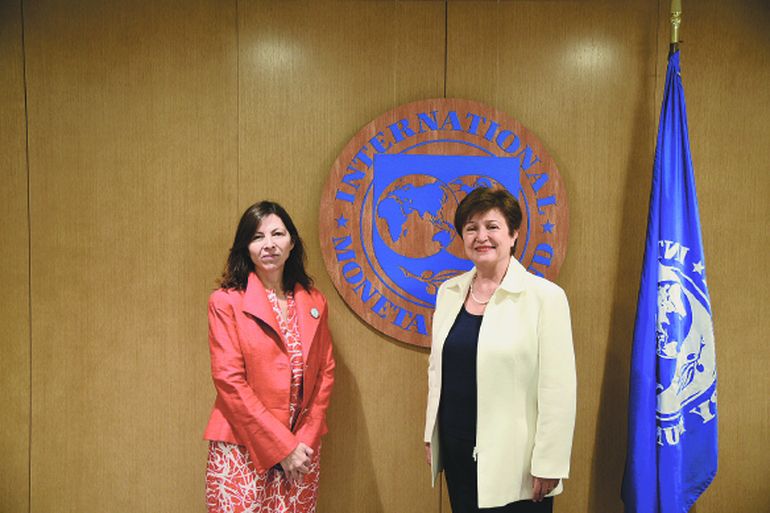 Silvina Batakis tuvo un día agitado en Washington y el momento más importante fue su cumbre con Kristalina Giorgieva.