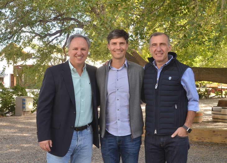 German Barzi, Nicolas Sánchez y Jorge Cervi, conformes con los resultados de la acción de promoción. Foto: Antonio Spagnuolo German Barzi, Nicolas Sánchez y Jorge Cervi, conformes con los resultados de la acción de promoción. Foto: Antonio Spagnuolo