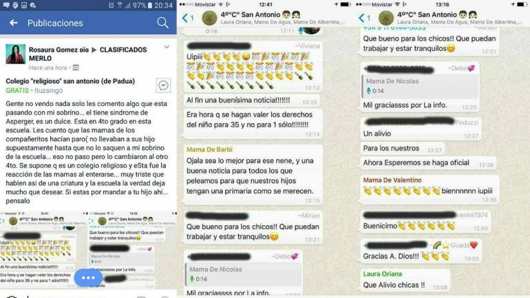 El chico va al colegio religioso bonaerense San Antonio de Padua.