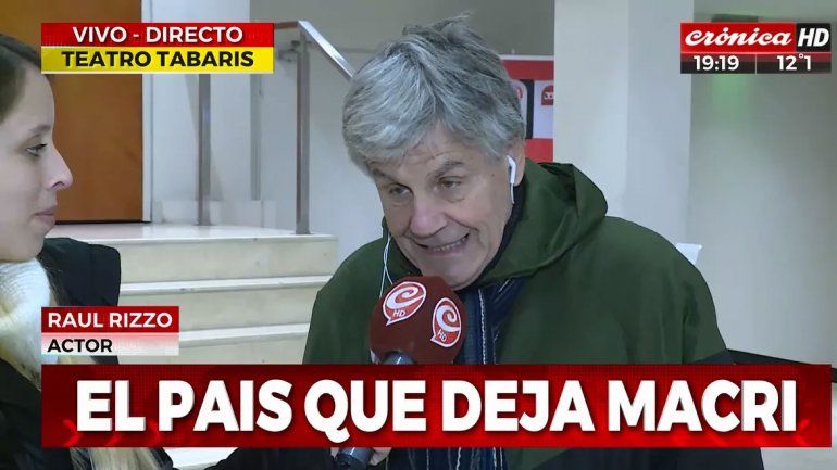 Polémica declaración de Raúl Rizzo: Si Macri gana, hay riesgo de una guerra civil
