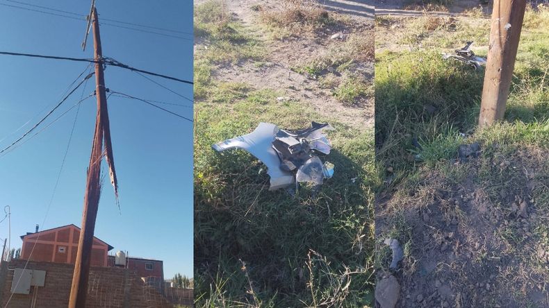 Un conductor chocó un poste, dejó a barrios sin luz y huyó | LM Neuquen Un conductor chocó un poste, dejó a barrios sin luz y huyó