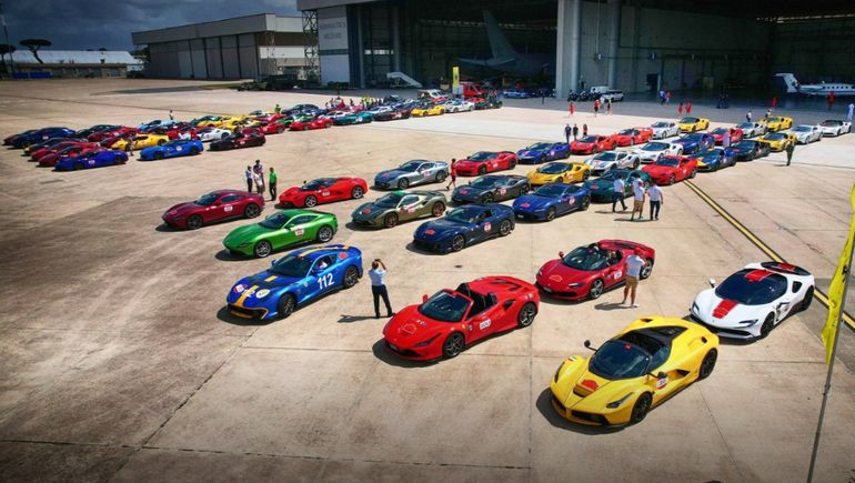 Roma, uno de los destinos donde pasó la Cavalcade Ferrari. Foto: Ferrari.