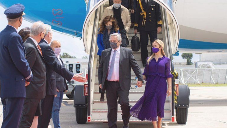 Alberto Fernández llegó a Portugal y dio inicio a su gira por Europa