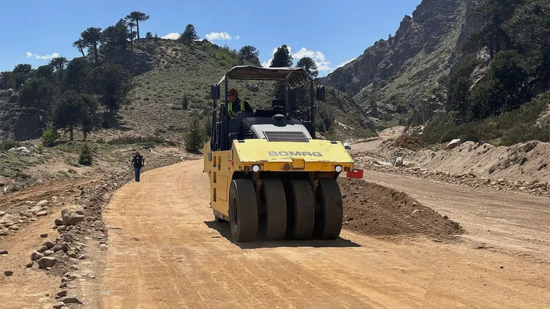 Reiniciaron las obras en una ruta clave para el turismo y la producción en Neuquén