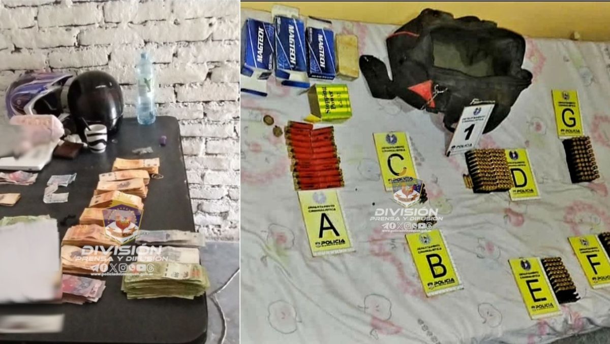 Megaoperativo por enfrentamientos: armas