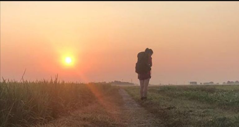 Magdalena Zurita caminaba entre 12 y 18 horas por día, por la llanura y la montaña. Magdalena Zurita caminaba entre 12 y 18 horas por día, por la llanura y la montaña.