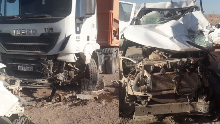 Fuerte choque frontal en Ruta 8: ¿Cómo siguen los petroleros heridos?