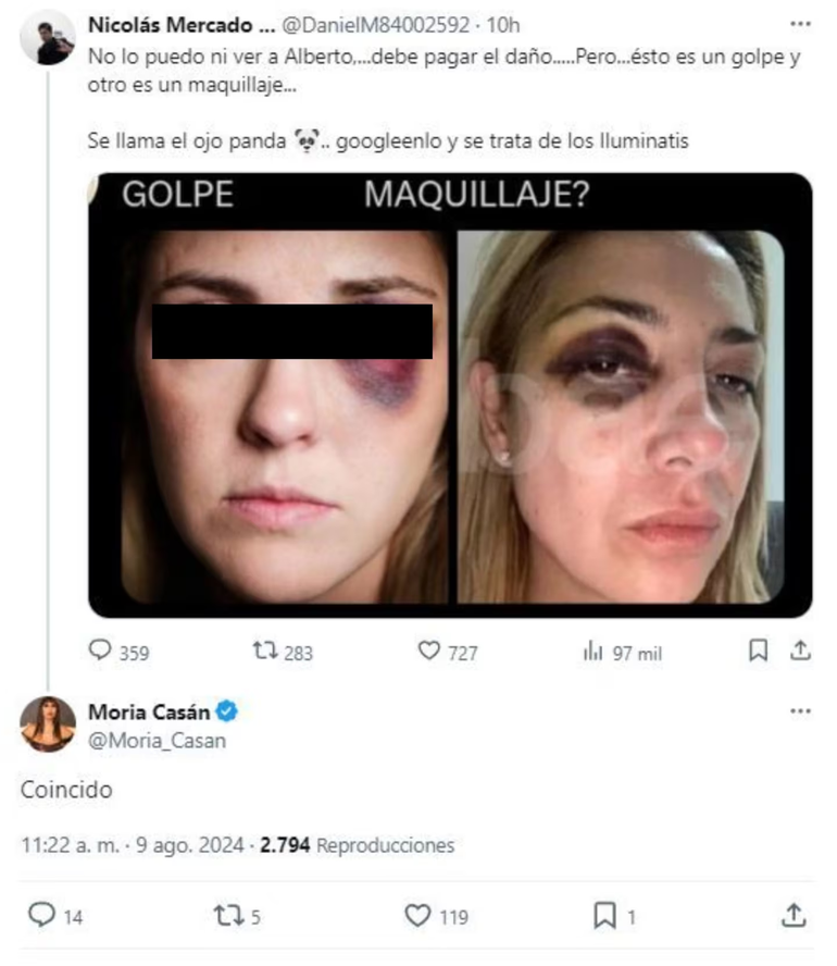 El polémico comentario de Moria Casán. El polémico comentario de Moria Casán.