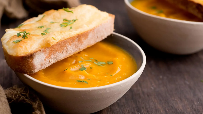 La receta para hacer una rica sopa de calabaza