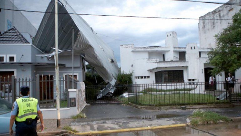 El temporal causó destrozos en el sur cordobés