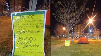 los desalojaron, no consiguen alquiler y acamparon en santa genoveva los desalojaron, no consiguen alquiler y acamparon en santa genoveva