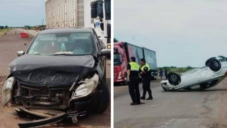 Turistas neuquinos heridos en un choque y vuelco: quiénes son