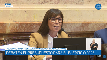 Julieta Corroza hizo su primera intervención en el Senado durante la sesión del debate del Presupuesto 2026. Julieta Corroza hizo su primera intervención en el Senado durante la sesión del debate del Presupuesto 2026.