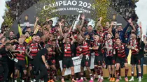 Flamengo celebra su cuarta Copa Libertadores. Flamengo celebra su cuarta Copa Libertadores.