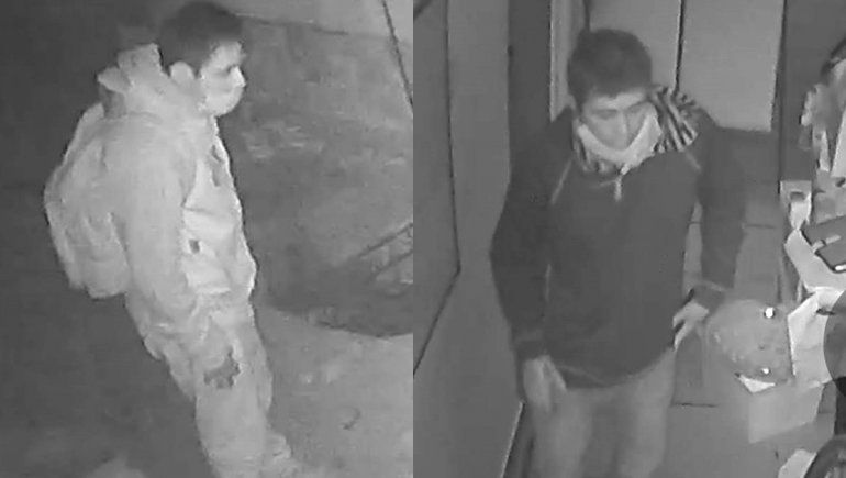 Delincuentes robaron mientras todos dormían y quedaron filmados