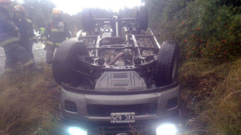Durante el temporal de viento, hubo siete heridos en dos accidentes en el sur provincial