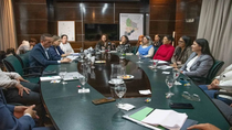 Funcionarios que participaron en la reunión interpoderes. Funcionarios que participaron en la reunión interpoderes.