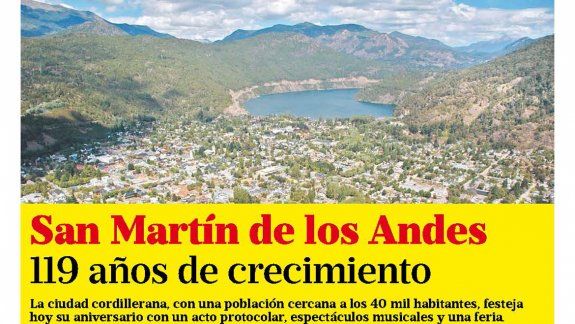 La ciudad cordillerana, con una población cercana a los 40 mil habitantes, festeja hoy su aniversario con un acto protocolar, espectáculos musicales y una feria.