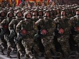 Desfile militar en la capital de Corea del Norte