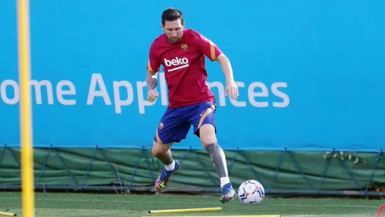 La imagen del día: Messi volvió a entrenarse en el Barcelona