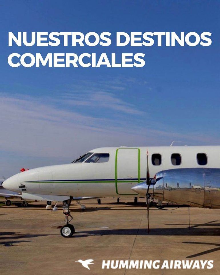 La nueva aerolínea cuenta con un avión modelo Fairchild Swearingen SA 227 Metroliner 23, con capacidad para 19 pasajeros. La nueva aerolínea cuenta con un avión modelo Fairchild Swearingen SA 227 Metroliner 23, con capacidad para 19 pasajeros.
