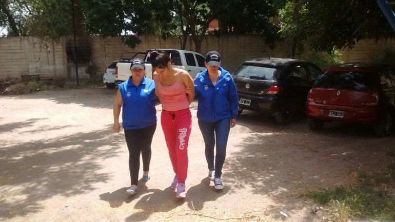 Jesica fue detenida en una casa de calle Libertad