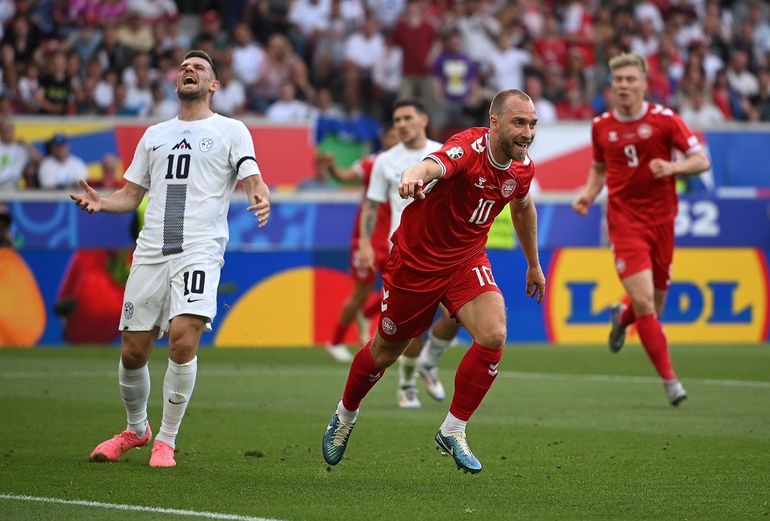 Dinamarca y Eslovenia empataron en todo: la increíble definición en la Eurocopa