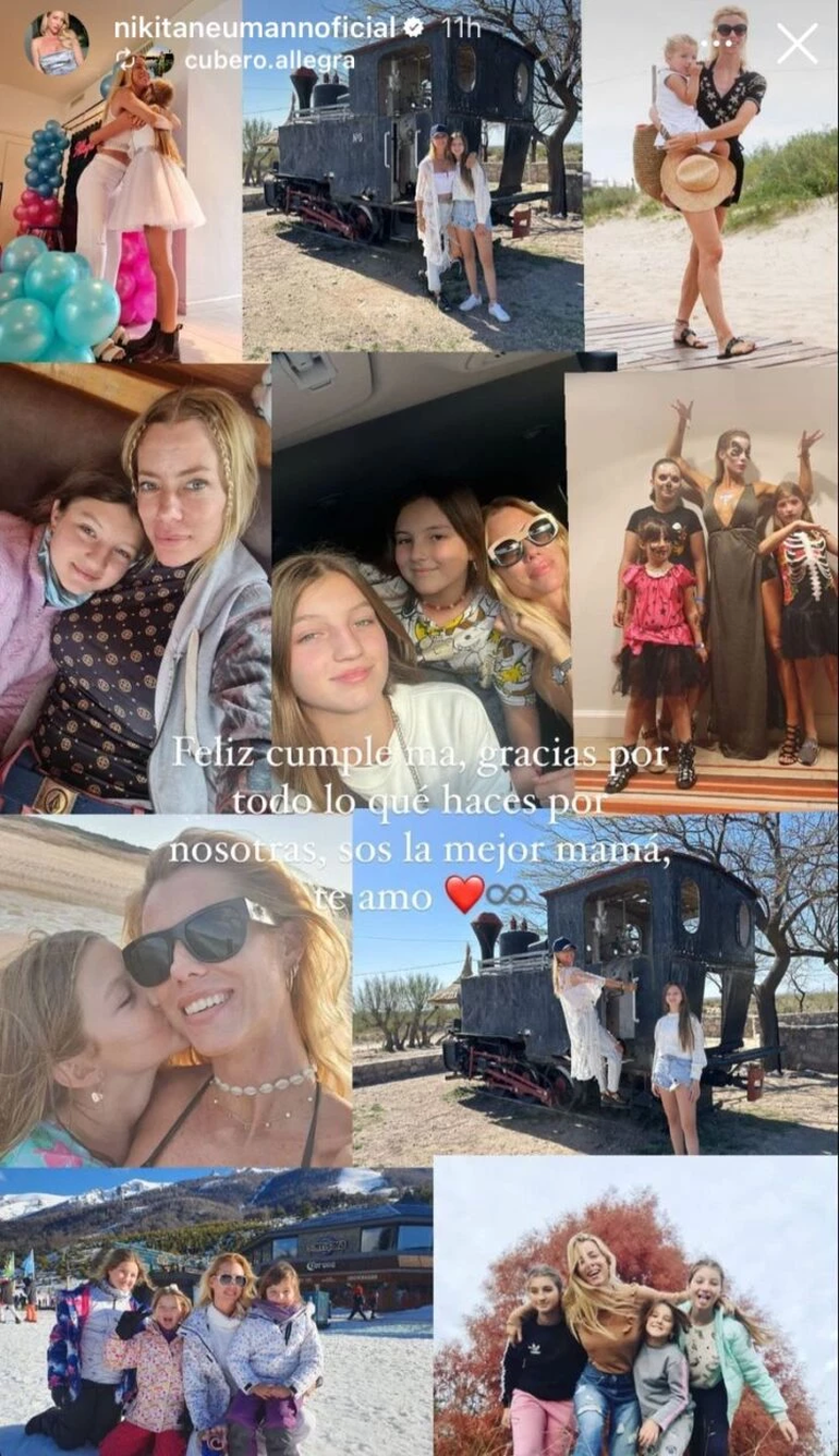 El especial saludo de la hija de Nicole Neumann El especial saludo de la hija de Nicole Neumann