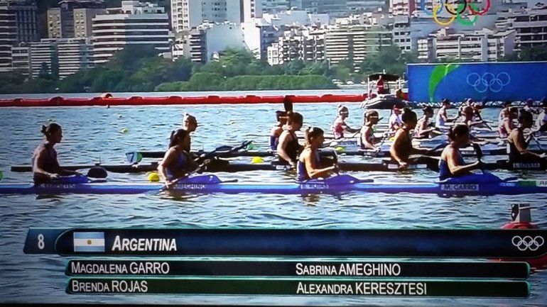 El K4 femenino no pudo llegar a las finales