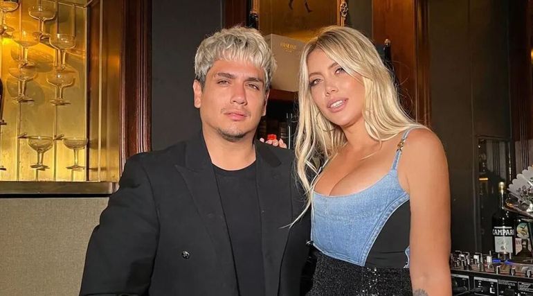 Kennys Palacios y Wanda Nara.