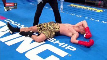 El brutal nocaut de George al boxeador argentino Escudero