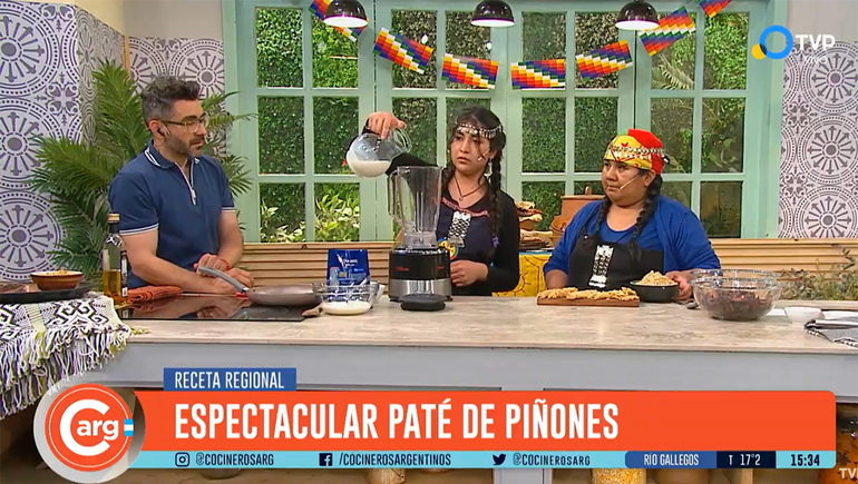 La cocina mapuche dijo presente en la TV pública