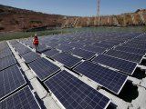 Foto referencial de archivo de una planta solar en una instalación minera. REUTERS/Rodrigo Garrido