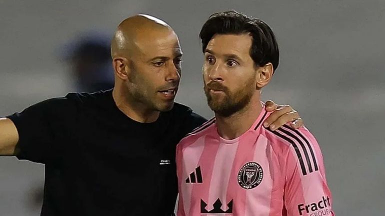 Javier Mascherano y Lionel Messi