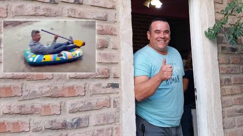 El intendente de Cinco Saltos respondió a los memes del bote. | LM Neuquen El intendente de Cinco Saltos respondió a los memes del bote.