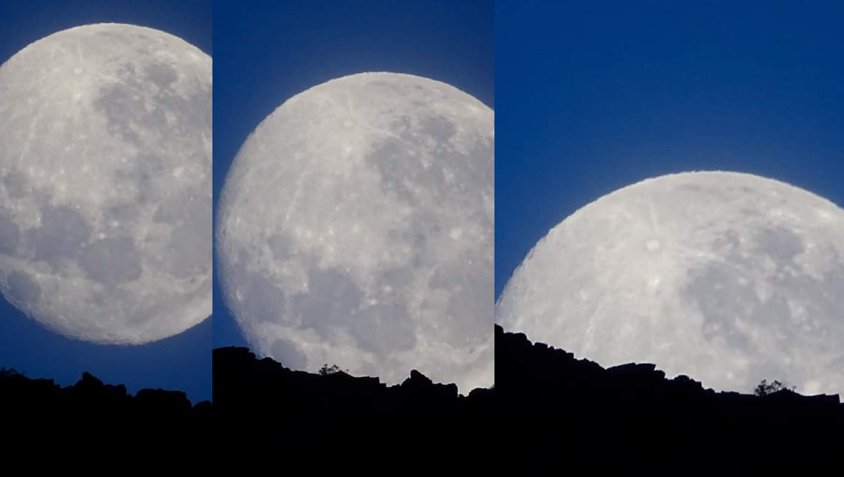 El día que la Súper Luna se perdió en las cordilleras del norte neuquino
