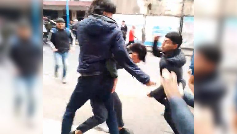 Las piñas de la batalla campal que tuvo lugar en Tucumán.