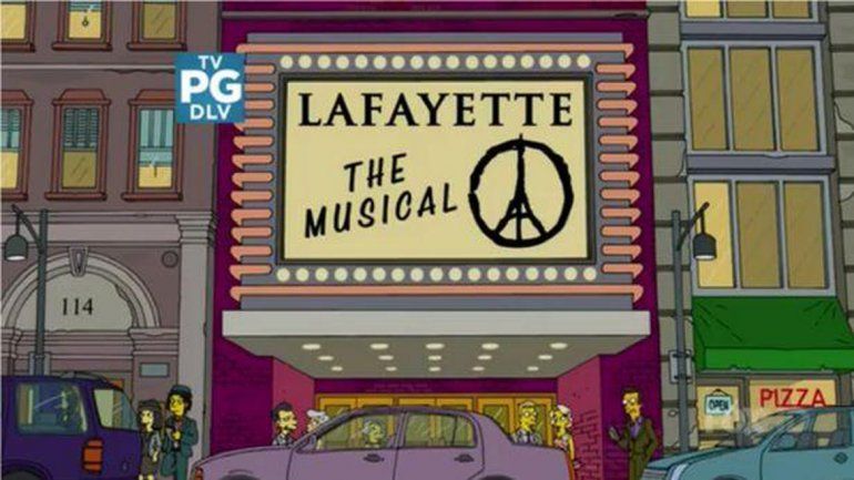 Los Simpsons homenajearon a las víctimas de los atentados en París