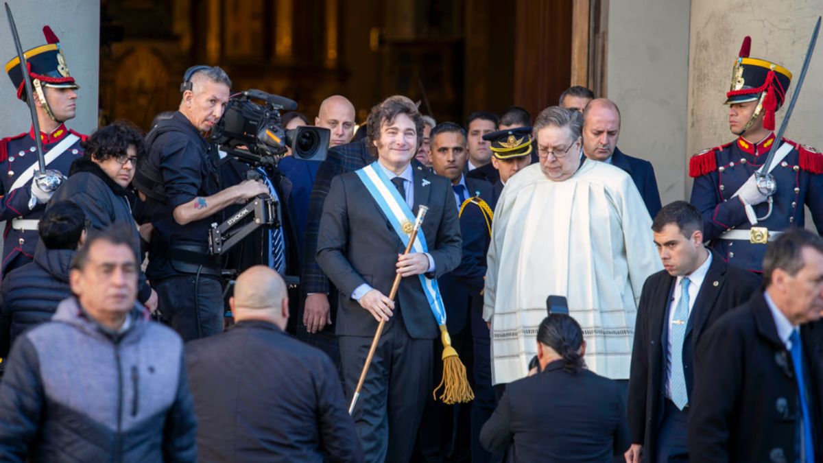 Javier Milei participa del Tedeum del 25 de Mayo junto a su Gabinete en la  Catedral Metropolitana