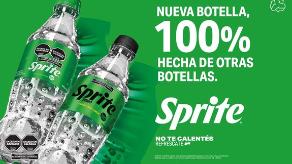 Sprite lanza su botella 100% reciclada