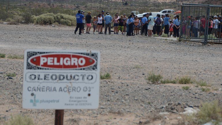 Tensión por una toma de tierras en Bajada Pluspetrol
