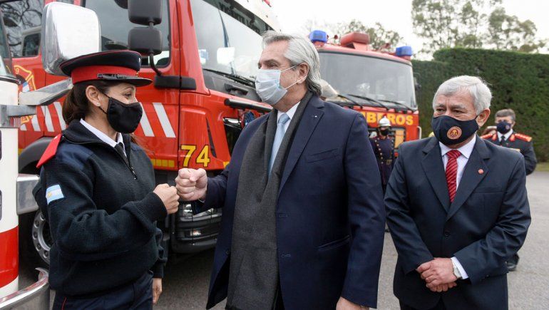 El Gobierno les sumó recursos a los bomberos