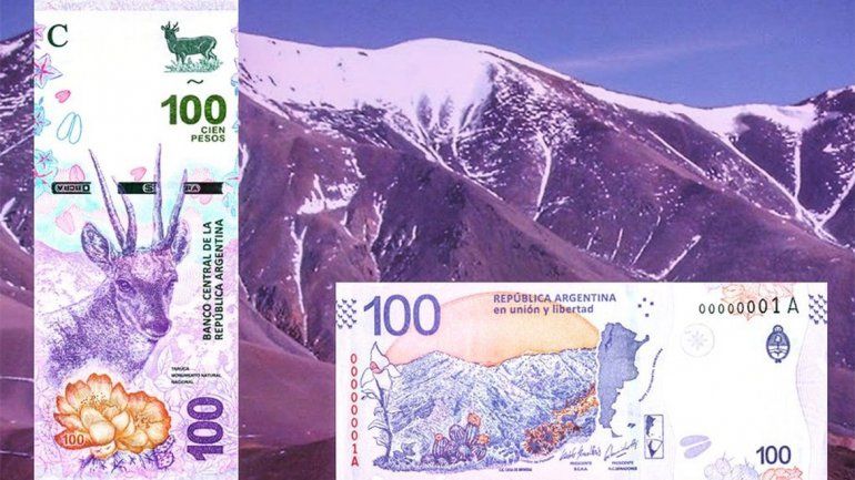 Conocé el nuevo billete de 100 pesos y la moneda de 10