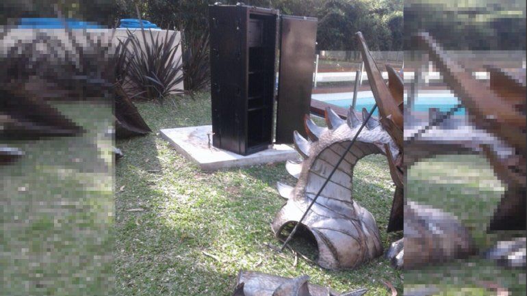 Ex funcionario de Scioli escondía una caja fuerte en un dragón