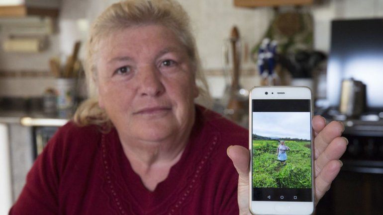 Esta es la foto de la agricultora Dolores