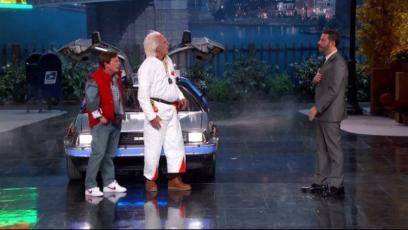 Así fue el regreso al futuro de McFly y el Doc