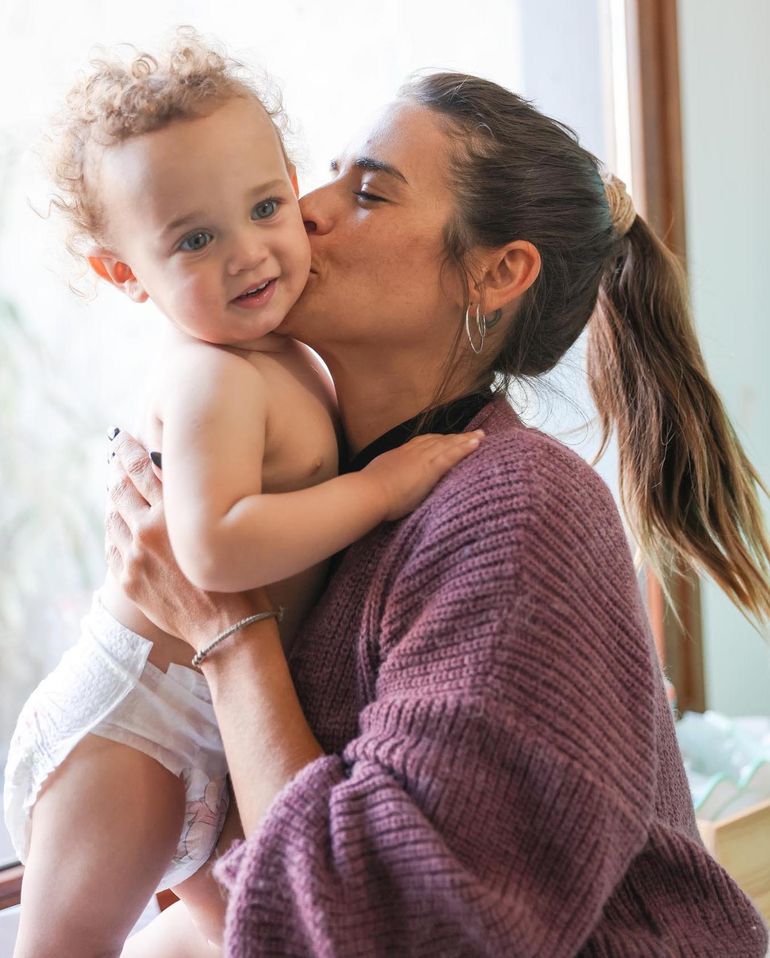Mica Vázquez tuvo su primer hijo en el 2020.